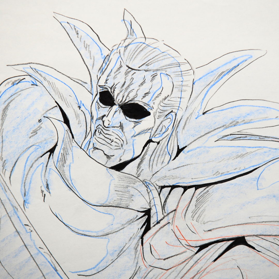 Jakoh original douga animation drawing from Fist of the North Star 2, production artwork