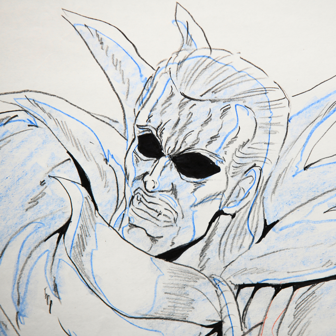 Jakoh original douga animation drawing from Fist of the North Star 2, production artwork