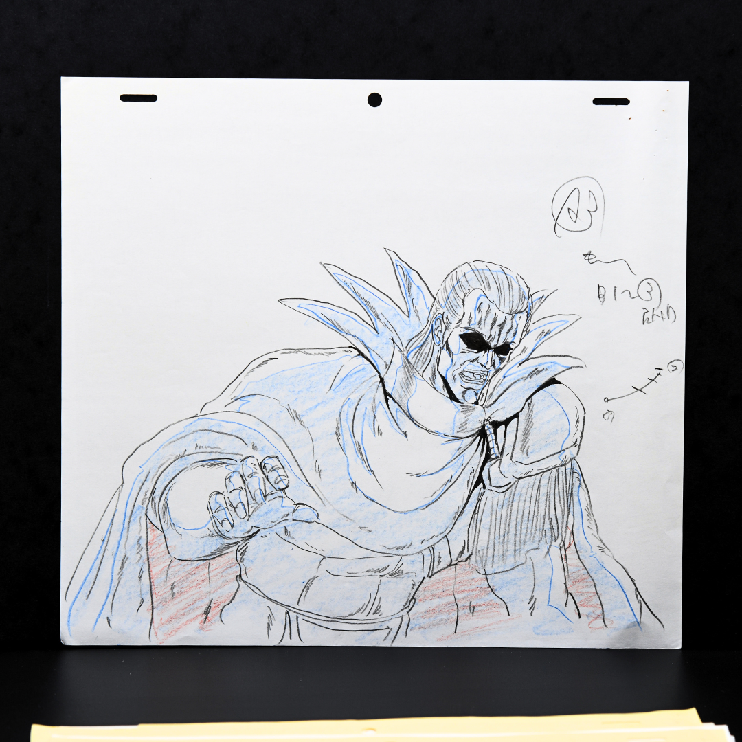 Jakoh original douga animation drawing from Fist of the North Star 2, production artwork