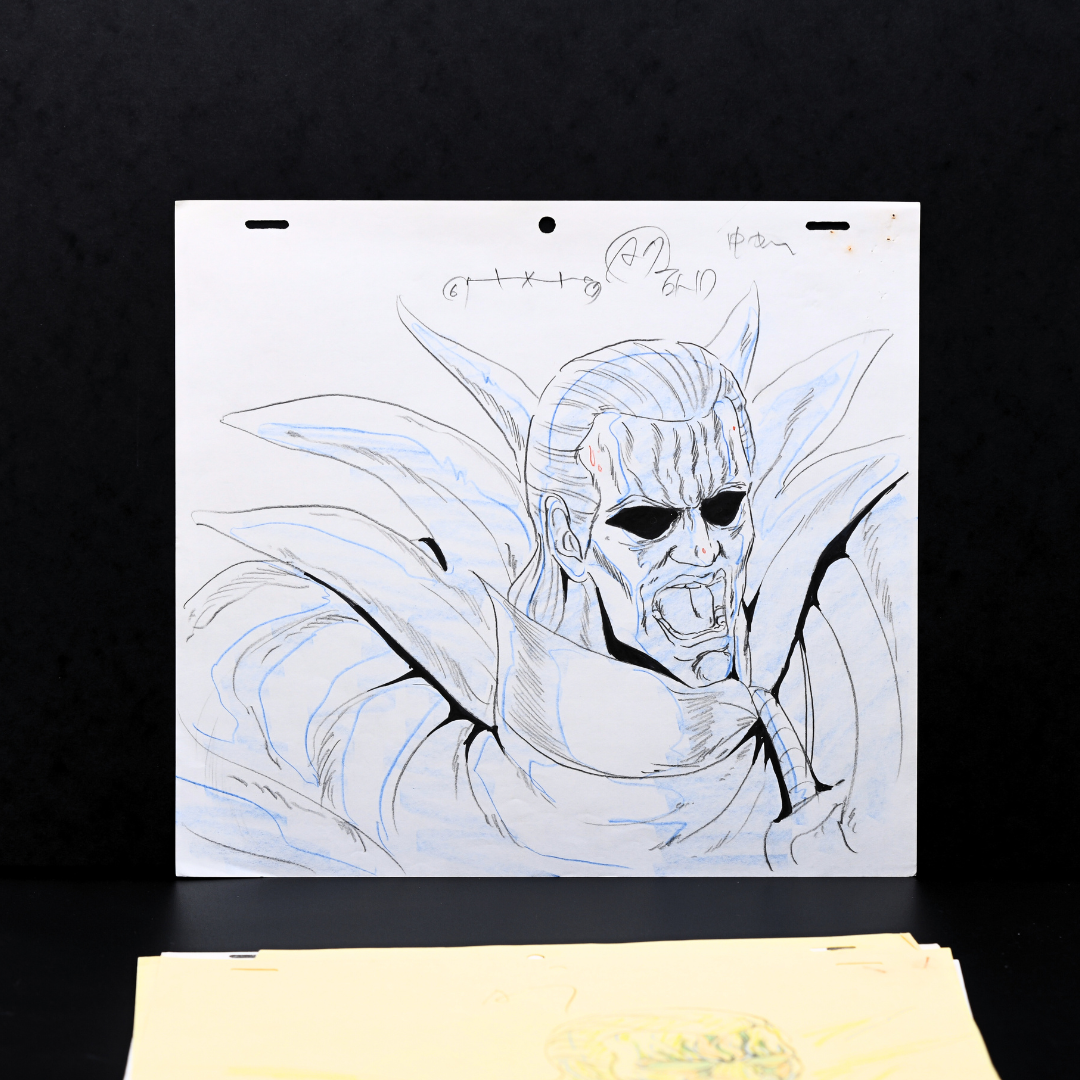 Jakoh original douga animation drawing from Fist of the North Star 2, production artwork