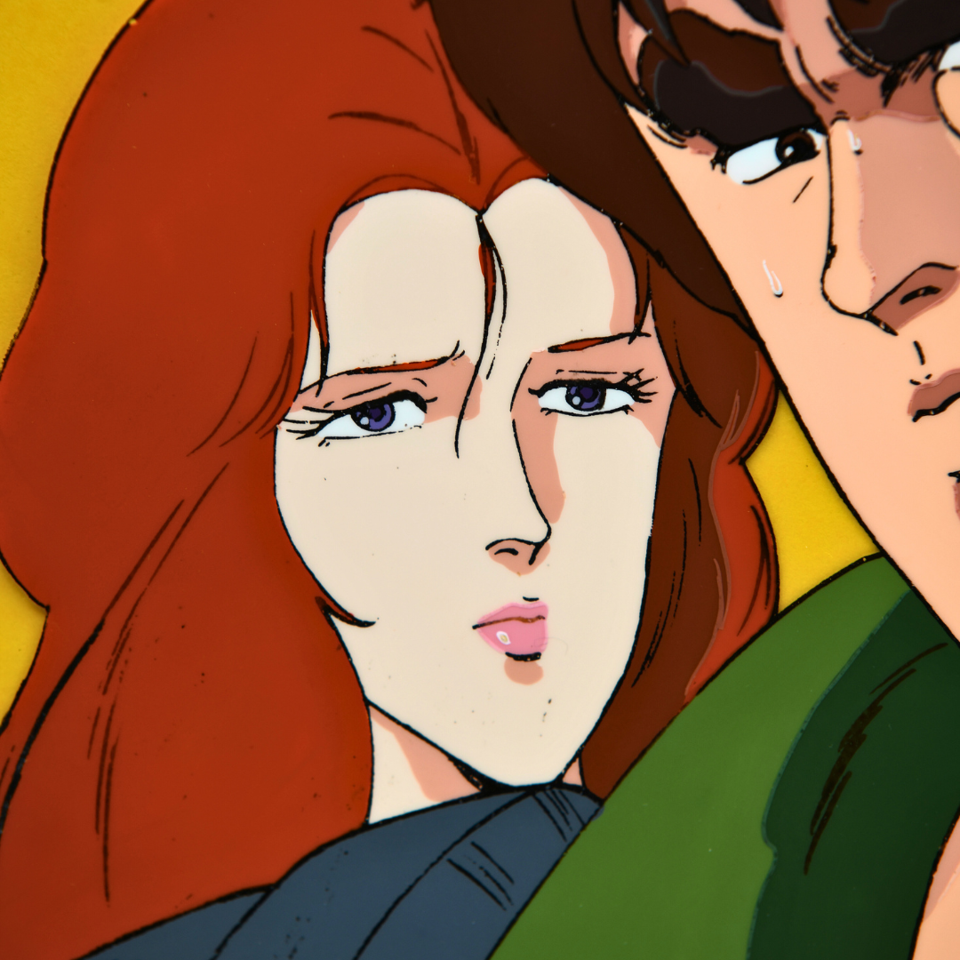 Close-up of Yuria from original Fist of the North Star episode 5 production cel