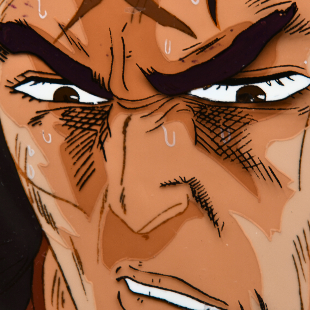 Hyoh original production cel from Hokuto no Ken episode 152, full view
