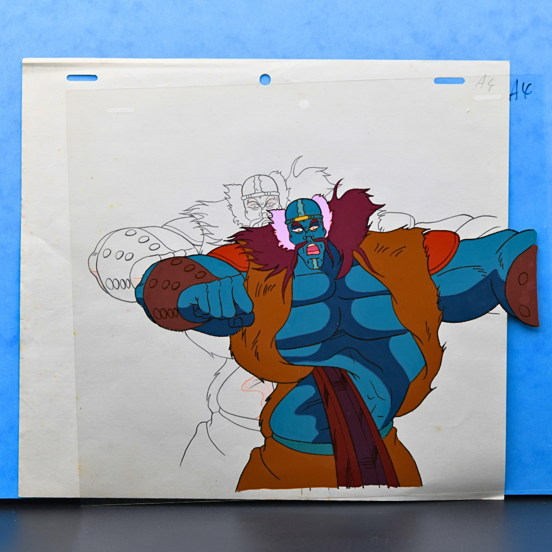Kiba Daio Boss Fang original production cel from Fist of the North Star Hokuto no Ken
