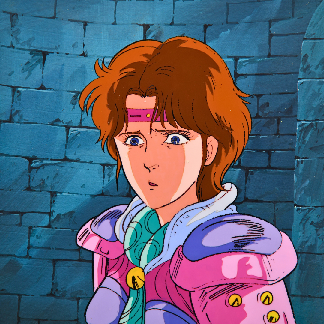 Lin portrait on original production cel from Fist of the North Star Hokuto no Ken
