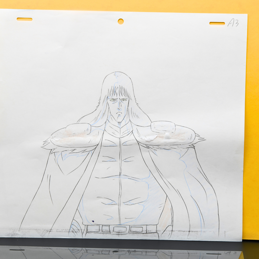 Full Shin original production douga from Hokuto no Ken with visible production marks
