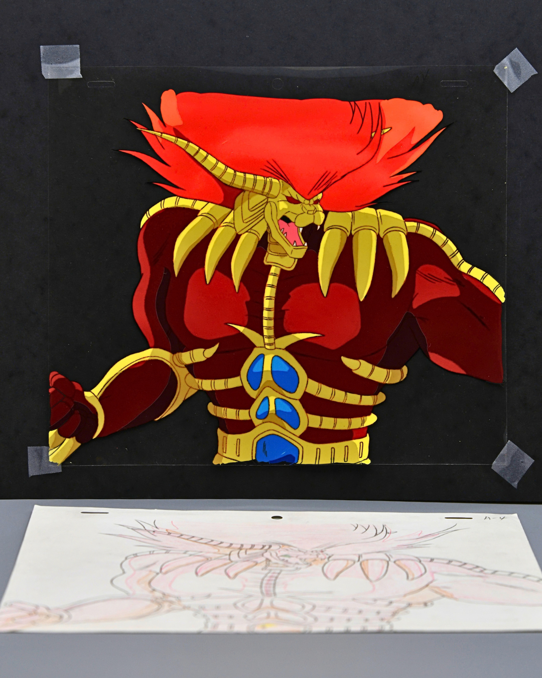 Bio Armor Liger original hand-painted production cel from Jūshin Liger, full view