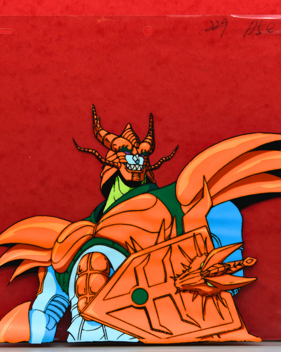Majūō Dorga production cel close-up from Jūshin Liger