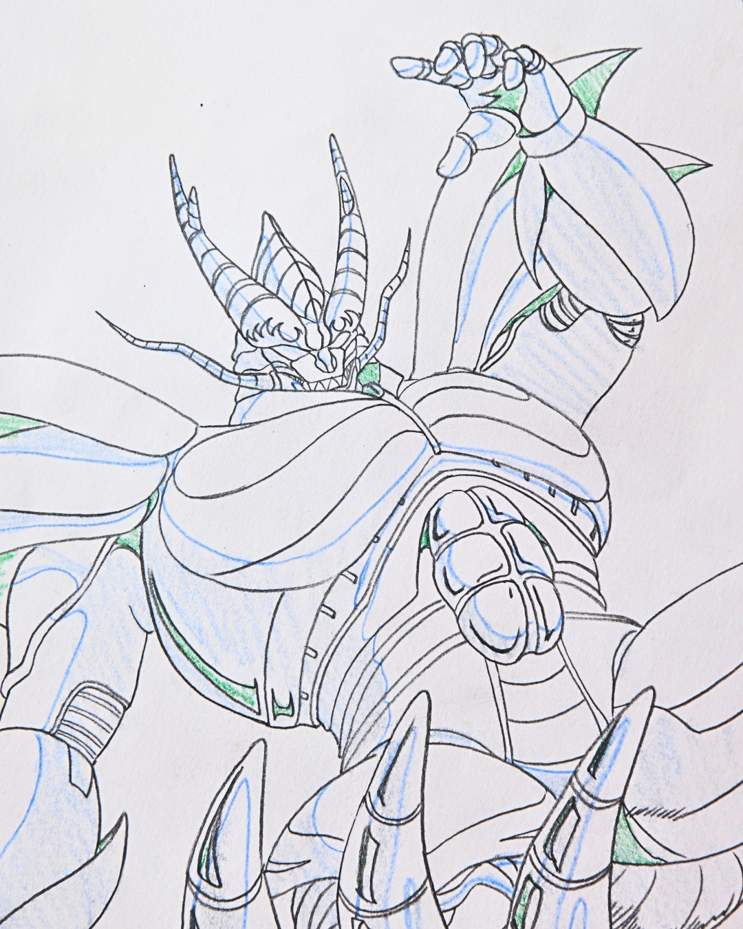 Jūshin Liger Dorga monster A1 original production cel with matching douga