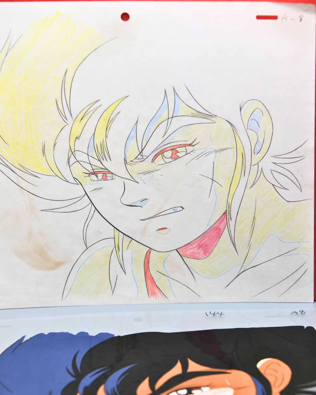Ken Taiga production cel and douga set from Jūshin Liger