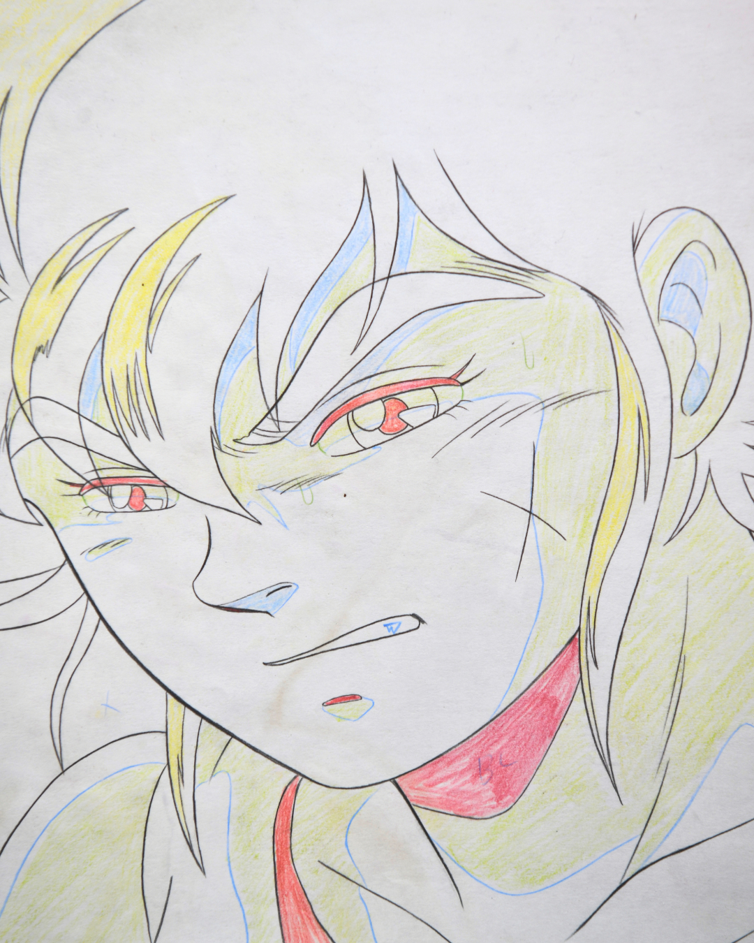 Ken Taiga matching production douga close-up from Jūshin Liger