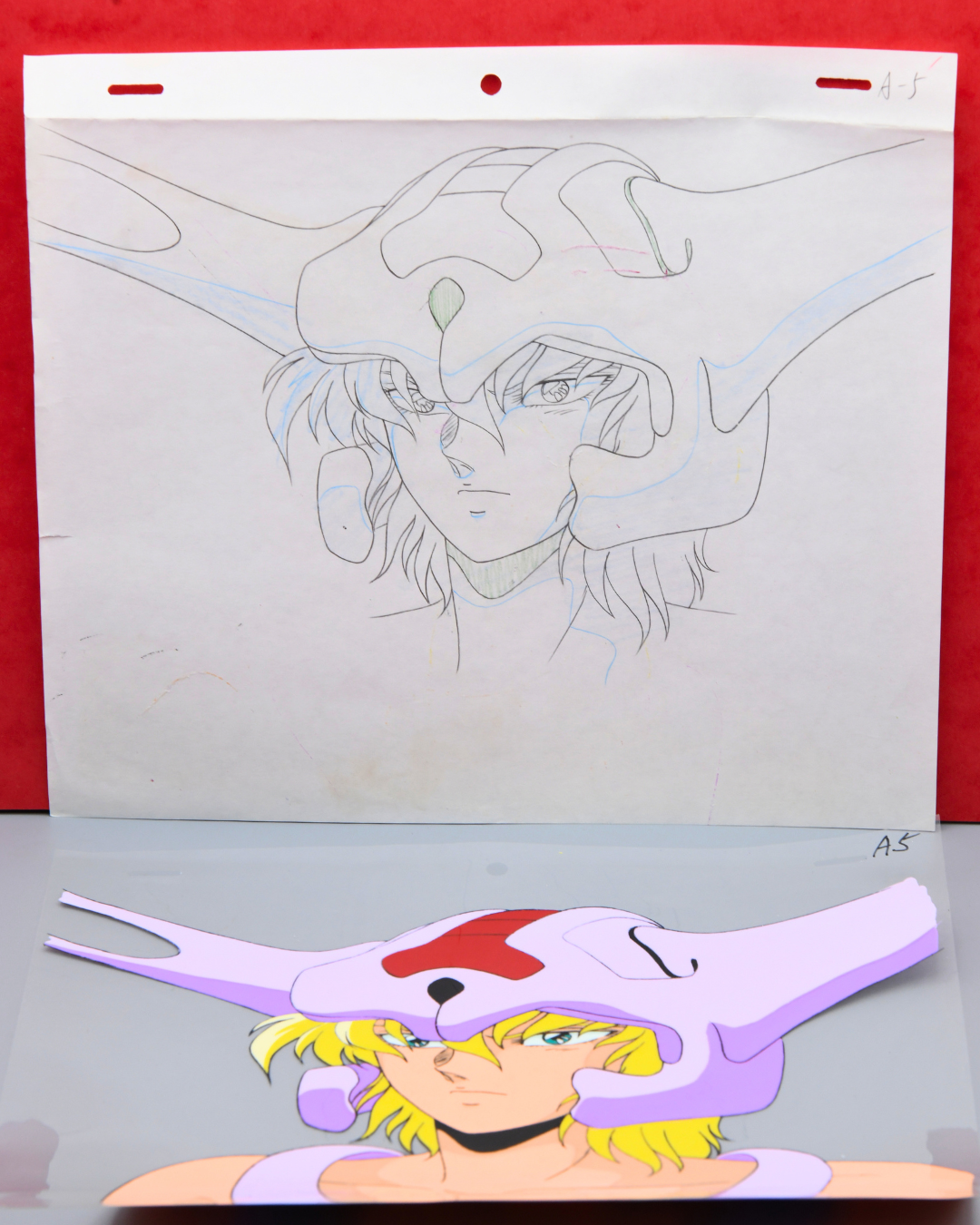 Ryu Dolk matching douga and cel from Jūshin Liger