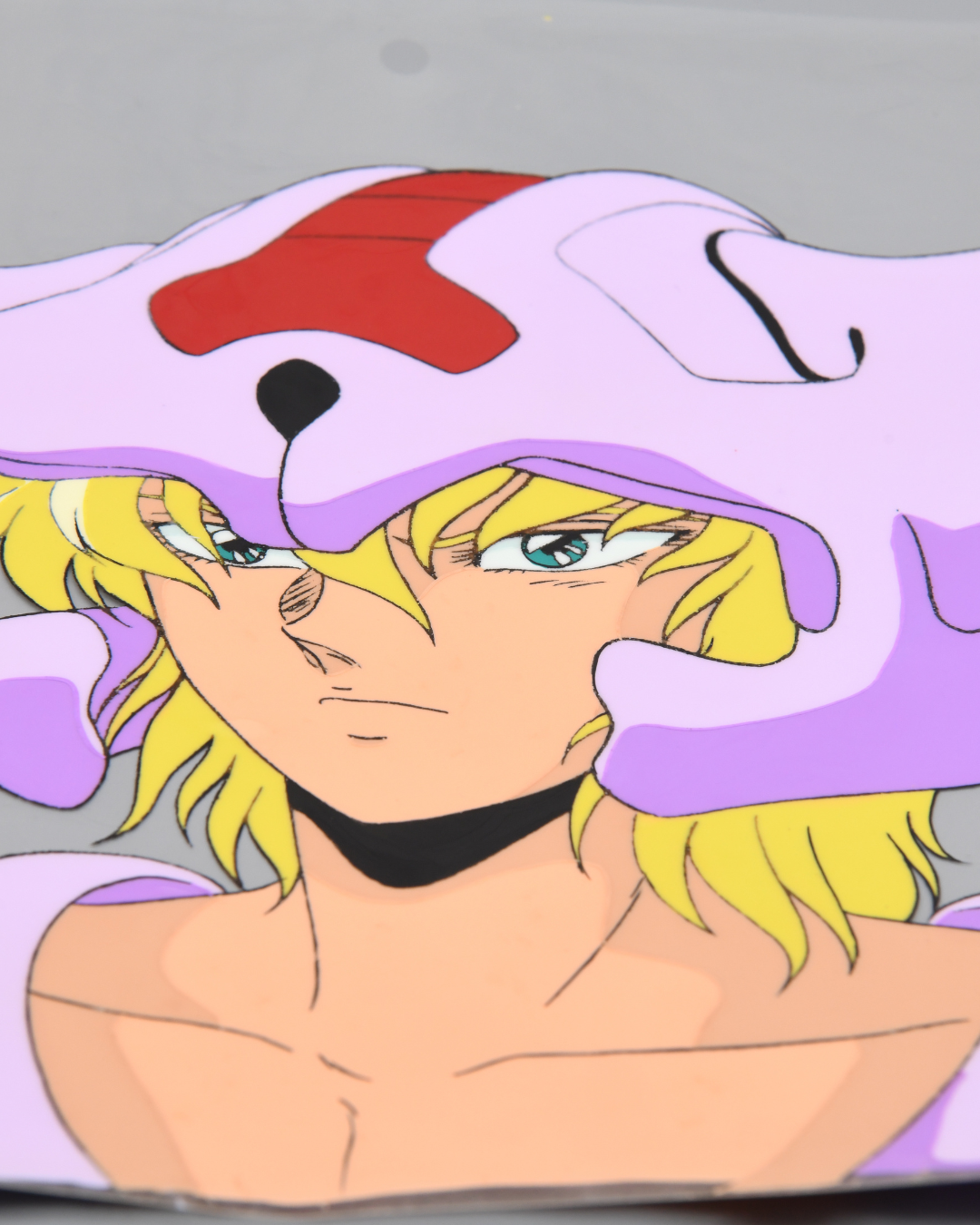 Ryu Dolk bio armor production cel portrait from Jūshin Liger