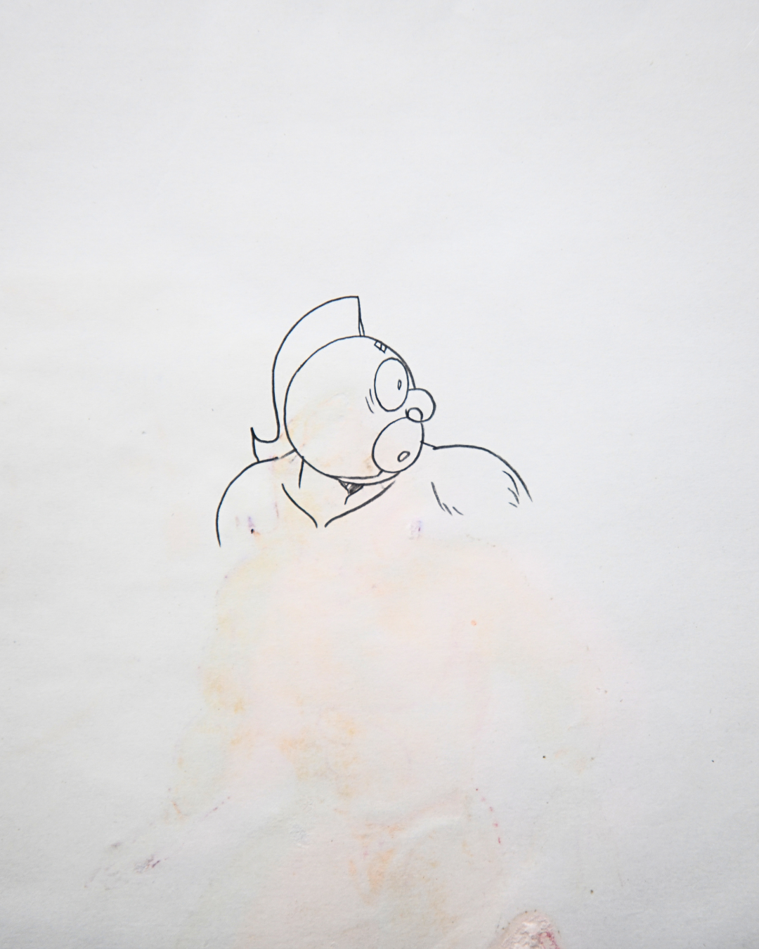 Detail of Kinnikuman matching douga with surprised facial expression