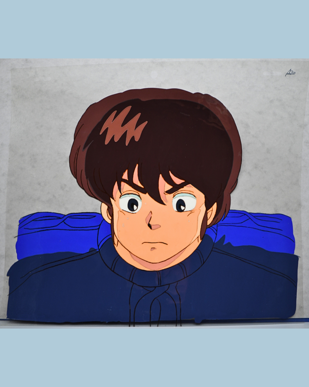 Full view of Yusaku Godai original Maison Ikkoku production cel