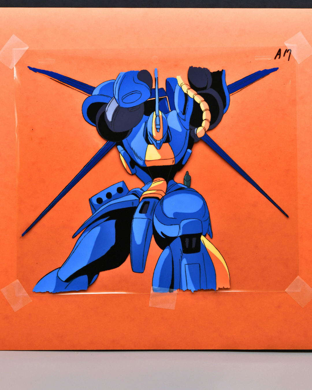 Metal Armor Dragonar blue Giganos Metal Armor original production cel, full view