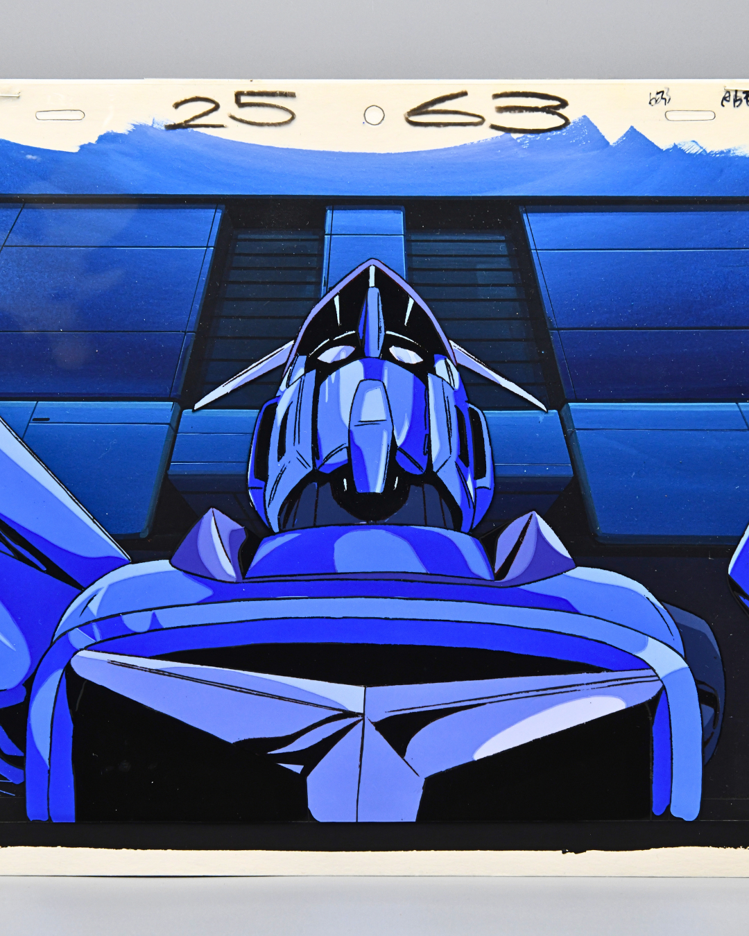 Metal Armor Dragonar Falguen original production cel close-up on original painted background
