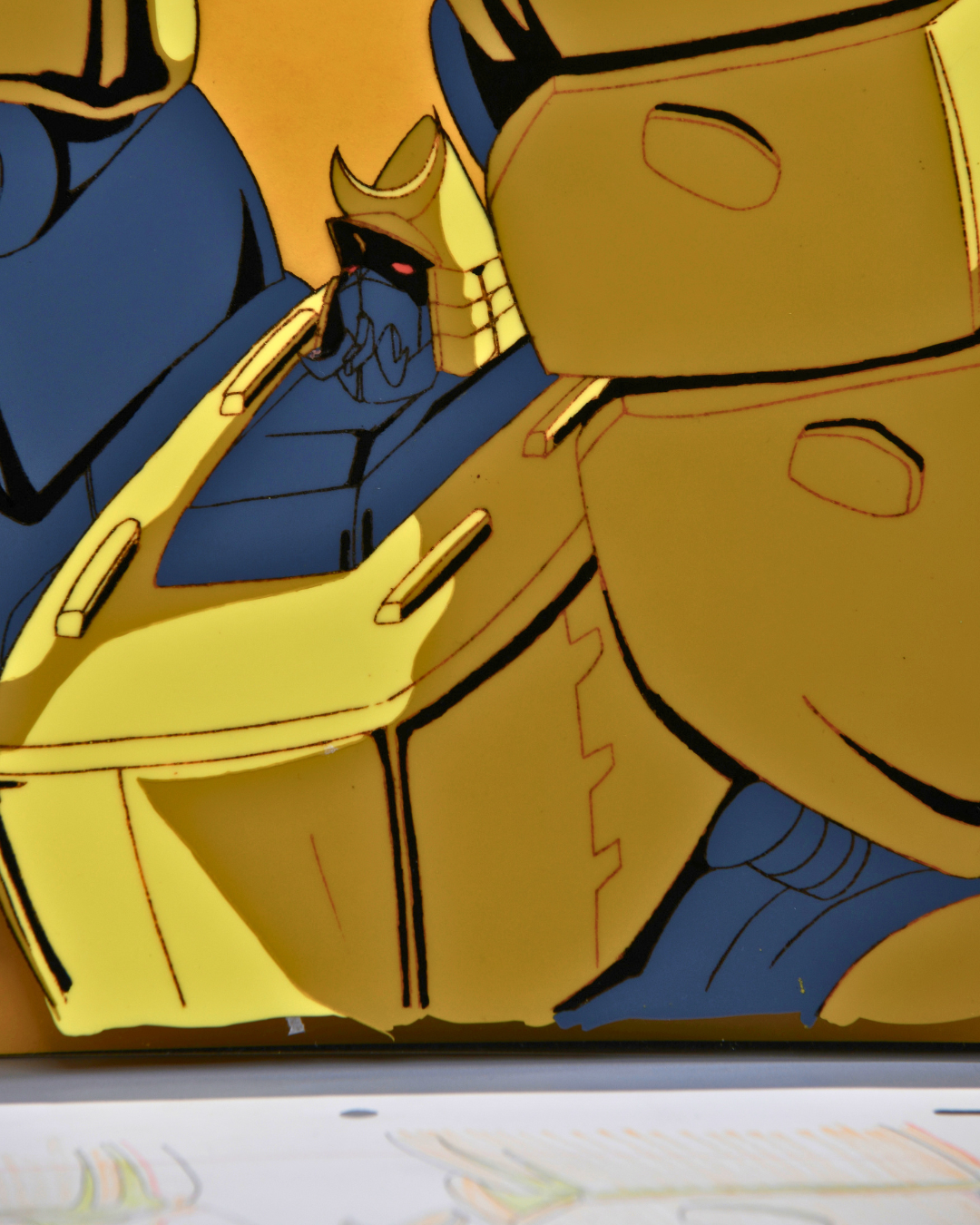 Metal Armor Dragonar Gilgazamune production cel with matching douga