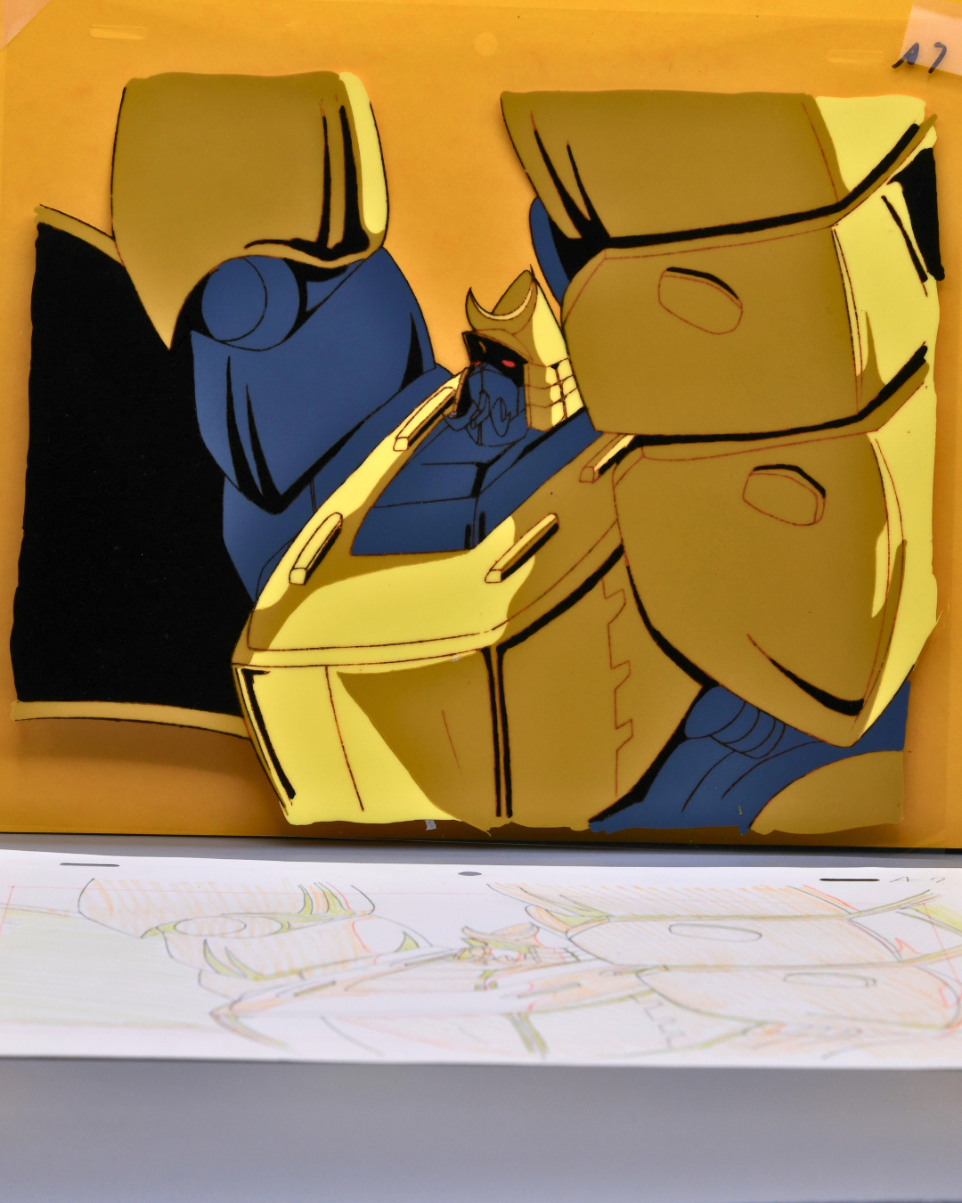 Gilgazamune original hand-painted production cel from Metal Armor Dragonar