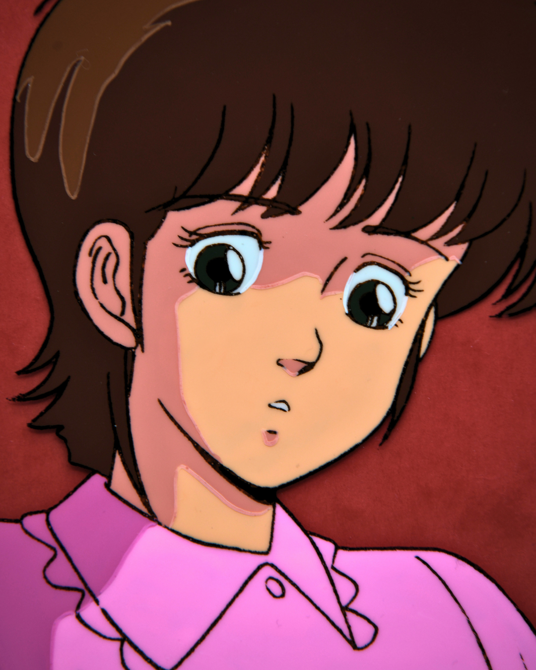 Rose Pattenton face detail on original Metal Armor Dragonar production cel