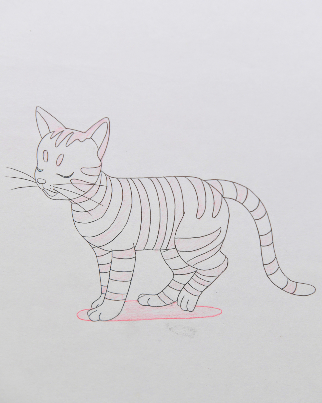 Original production douga of the Cat from My Father’s Dragon 1997