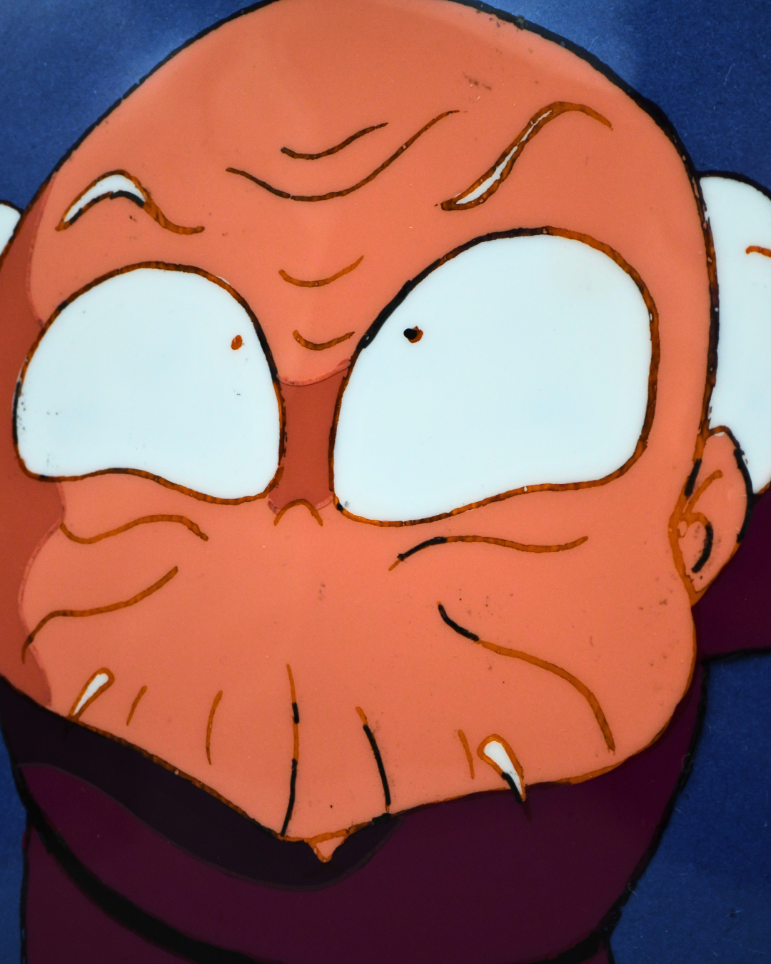 Ranma 1/2 Happosai original anime cel paint and line detail