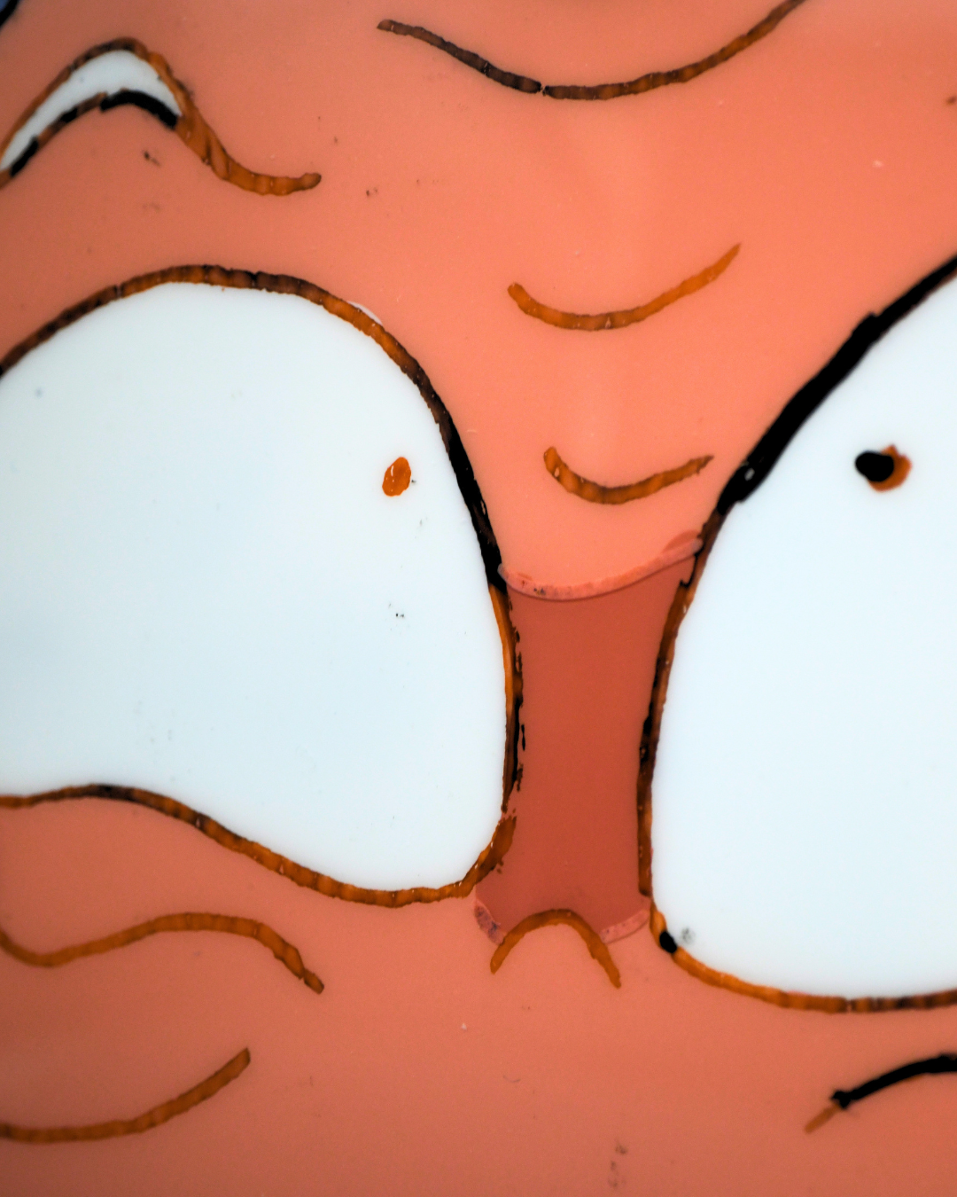 Ranma 1/2 Happosai production cel face detail