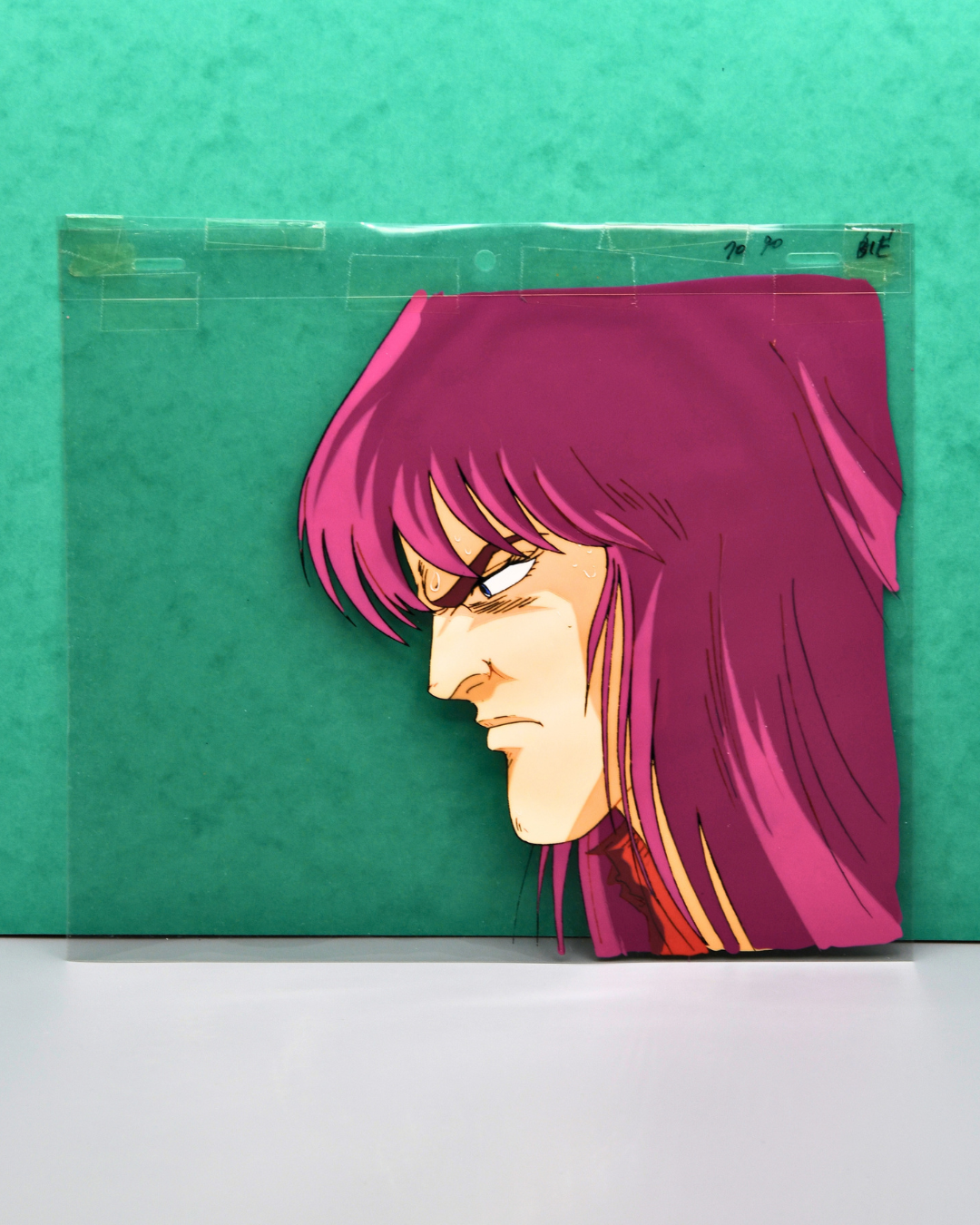Sakigake!! Otokojuku Hien original hand-painted production cel, full view