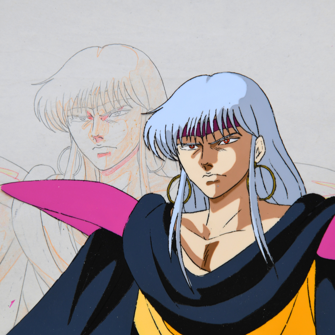 Shurato Gai Kuroki cel and matching douga original production artwork