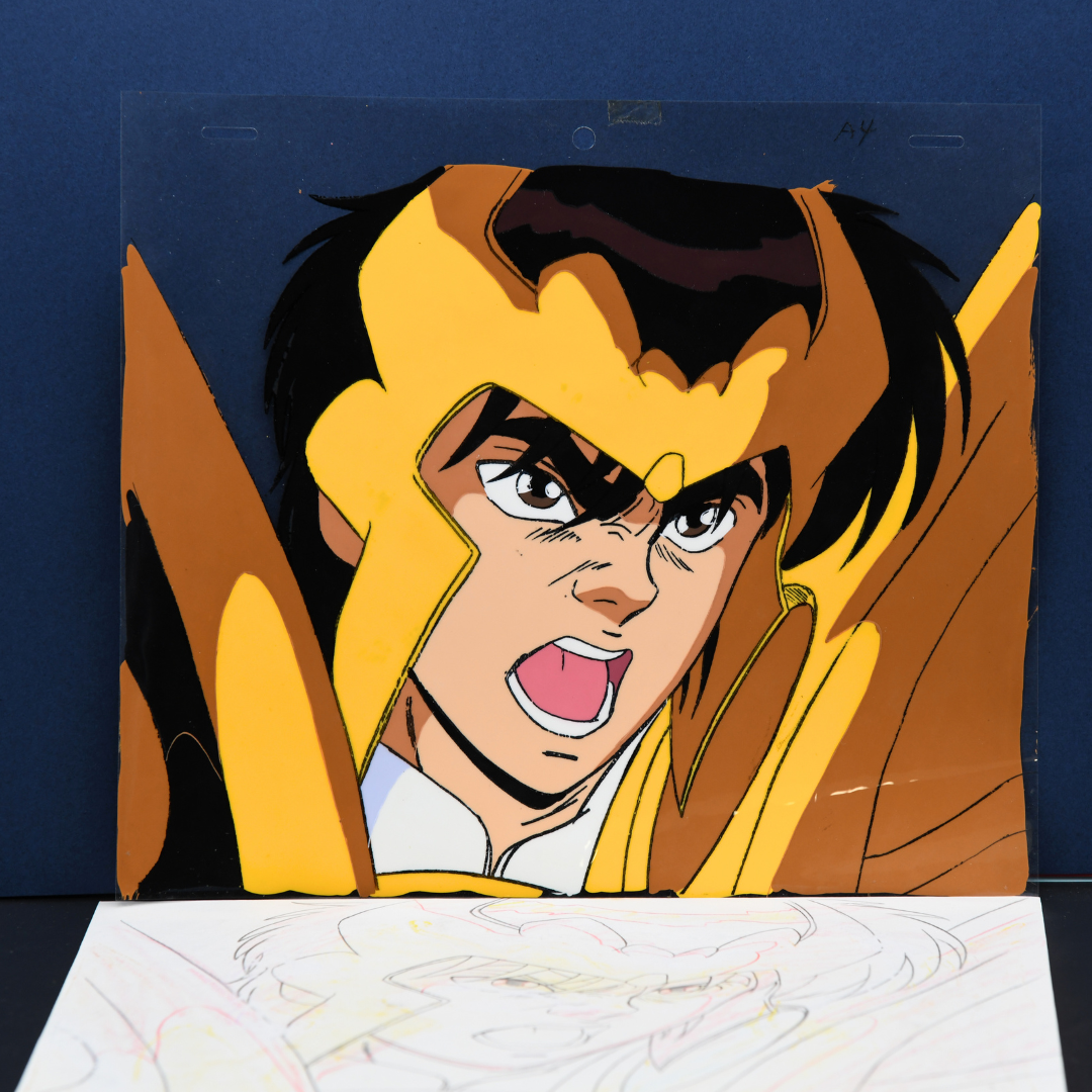 Shurato Hidaka original production cel close-up from Shurato The Legend of the Heavenly Sphere