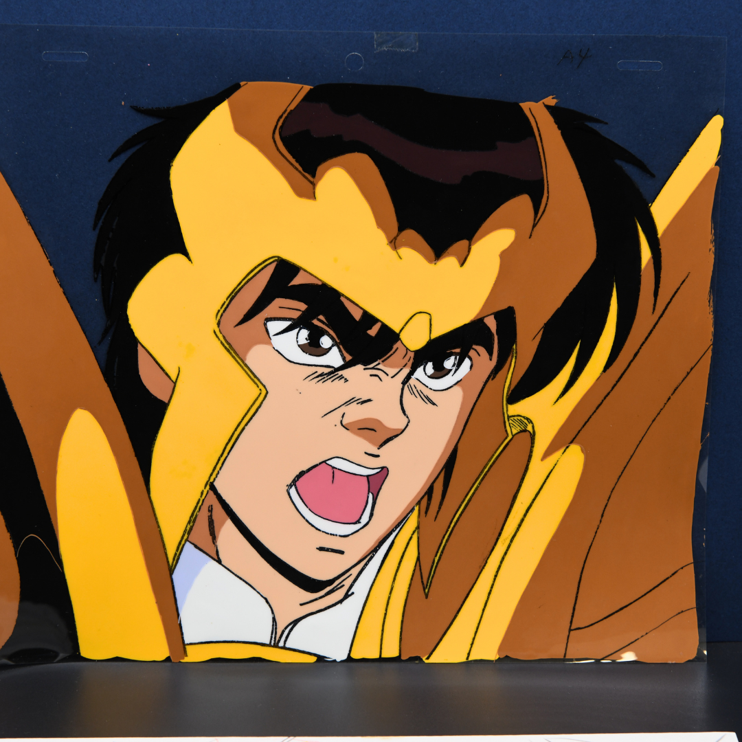 Full view of Shurato Hidaka original production cel marked A4