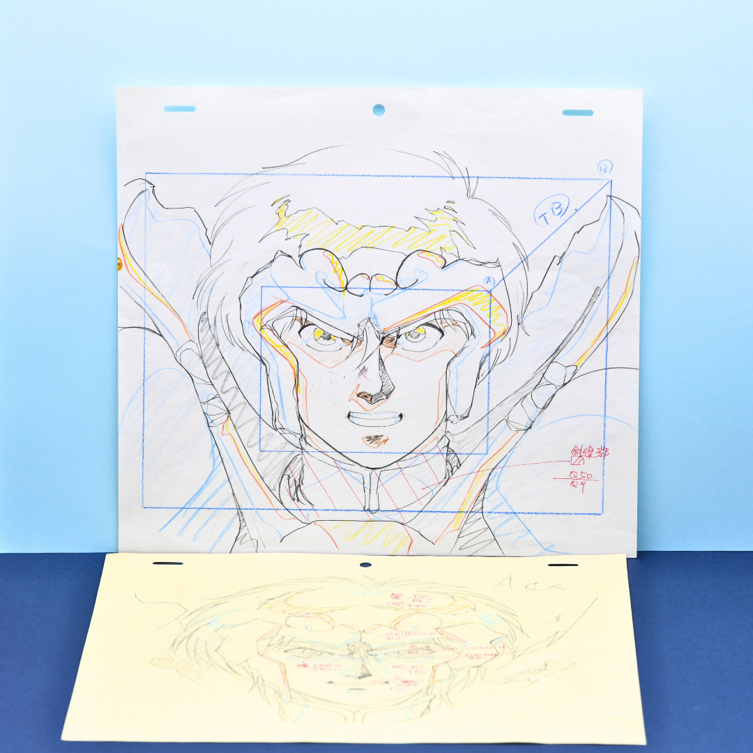 Shurato Hidaka original production genga and douga from Shurato The Legend of the Heavenly Sphere