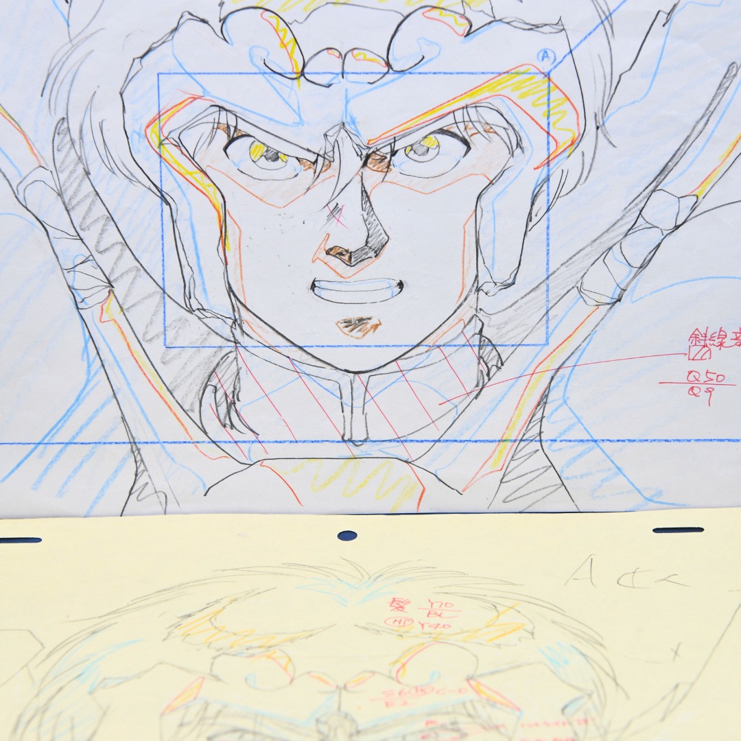 Shurato Hidaka production douga with accompanying genga sheet
