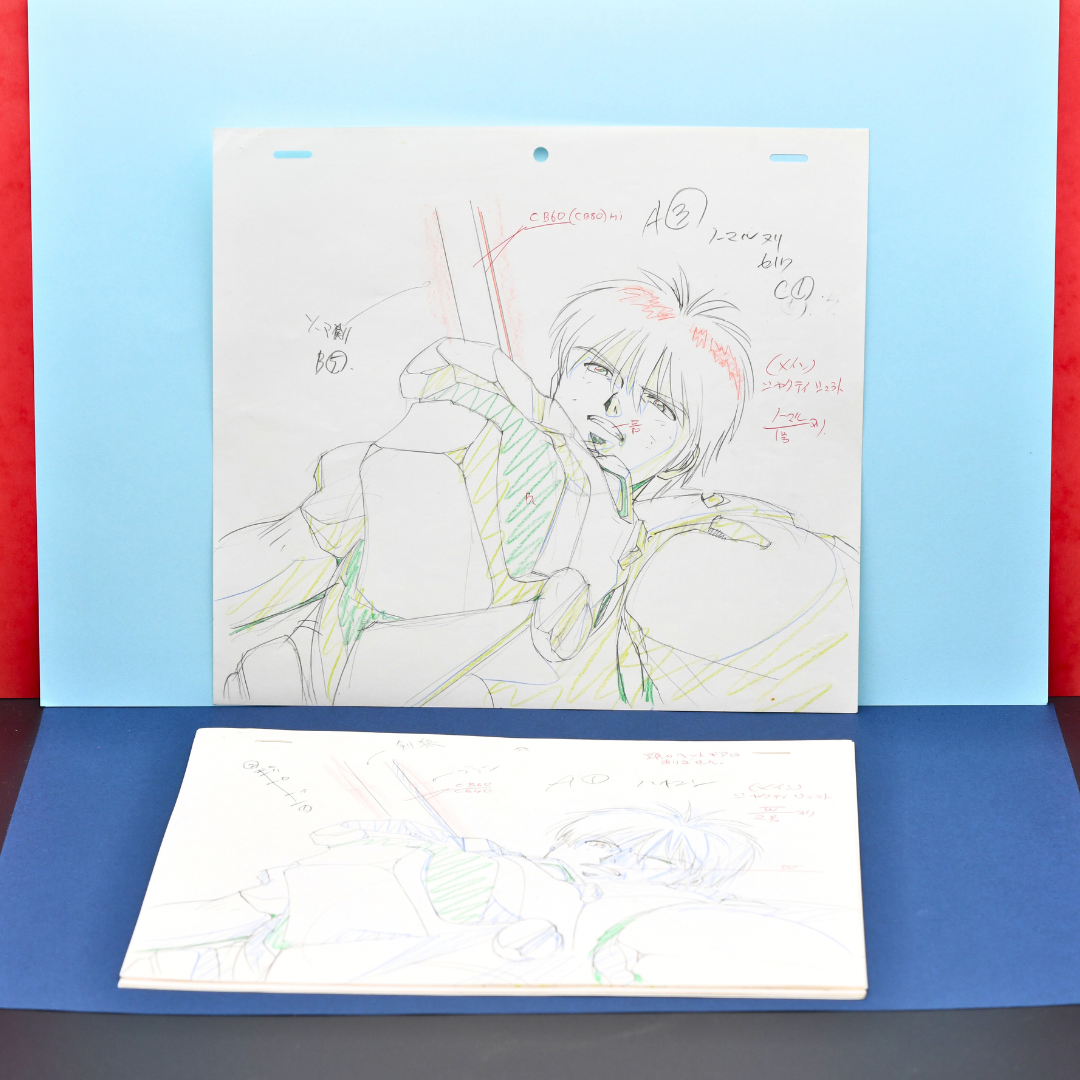 Shurato Hidaka original production genga set from Shurato The Legend of the Heavenly Sphere
