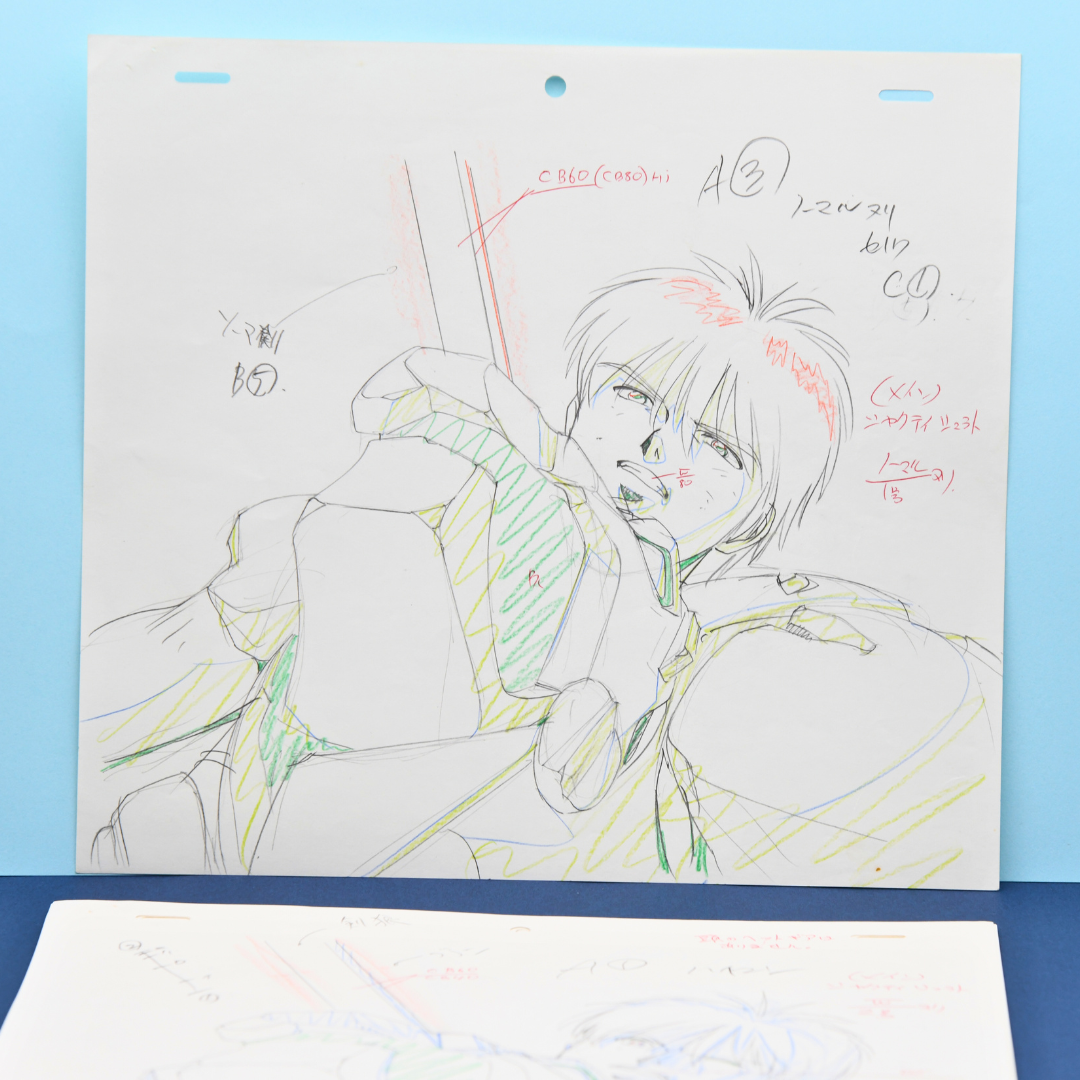Shurato Hidaka original production genga drawing in dramatic close-up
