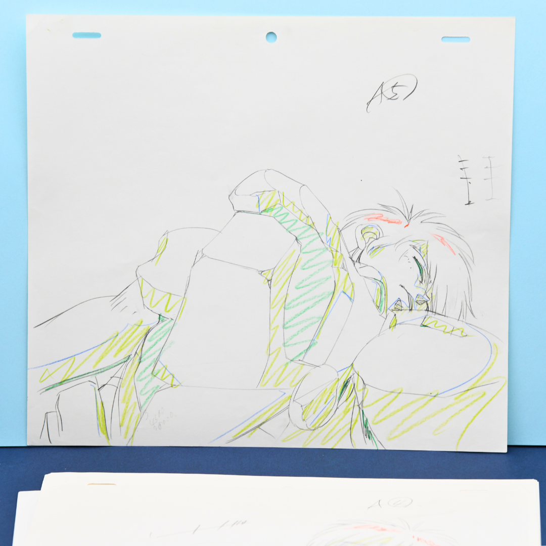 Shurato Hidaka original production genga action pose