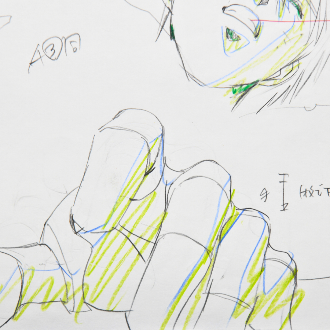 Shurato Hidaka hand and sword original production genga drawing