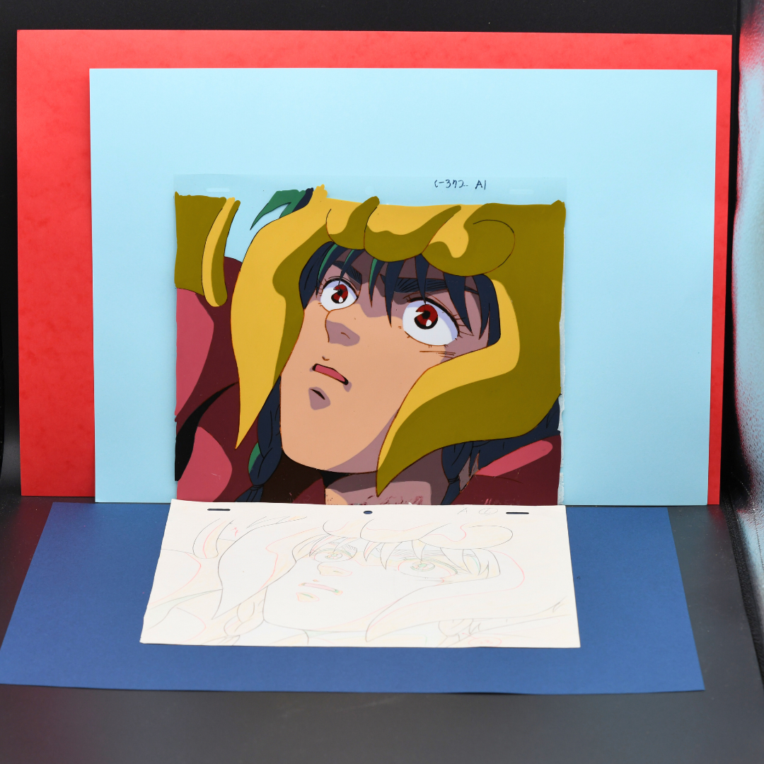 Shurato Hidaka poetic close-up original production cel and douga from Shurato
