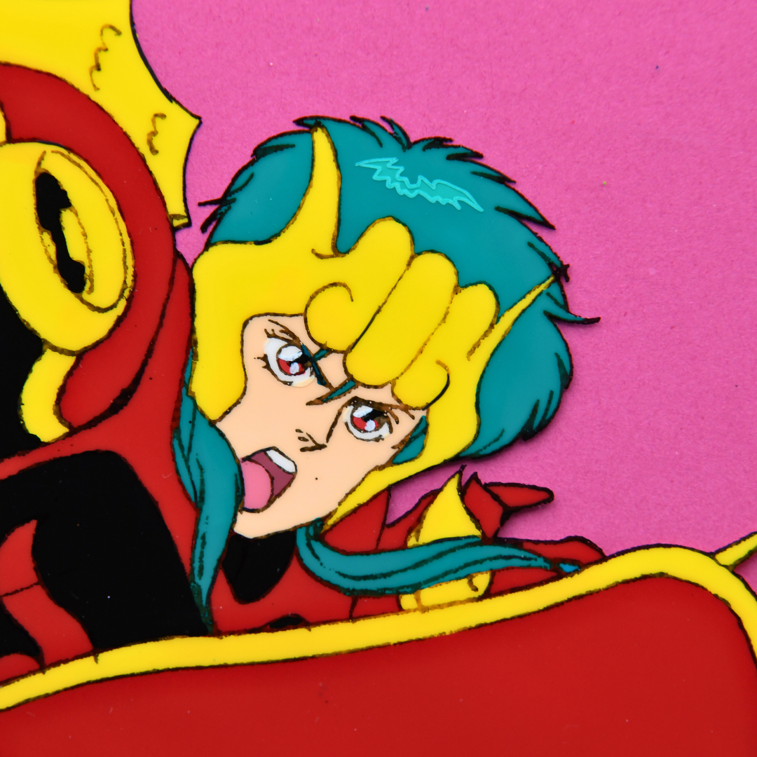 Renge facial detail original hand-painted cel Shurato anime