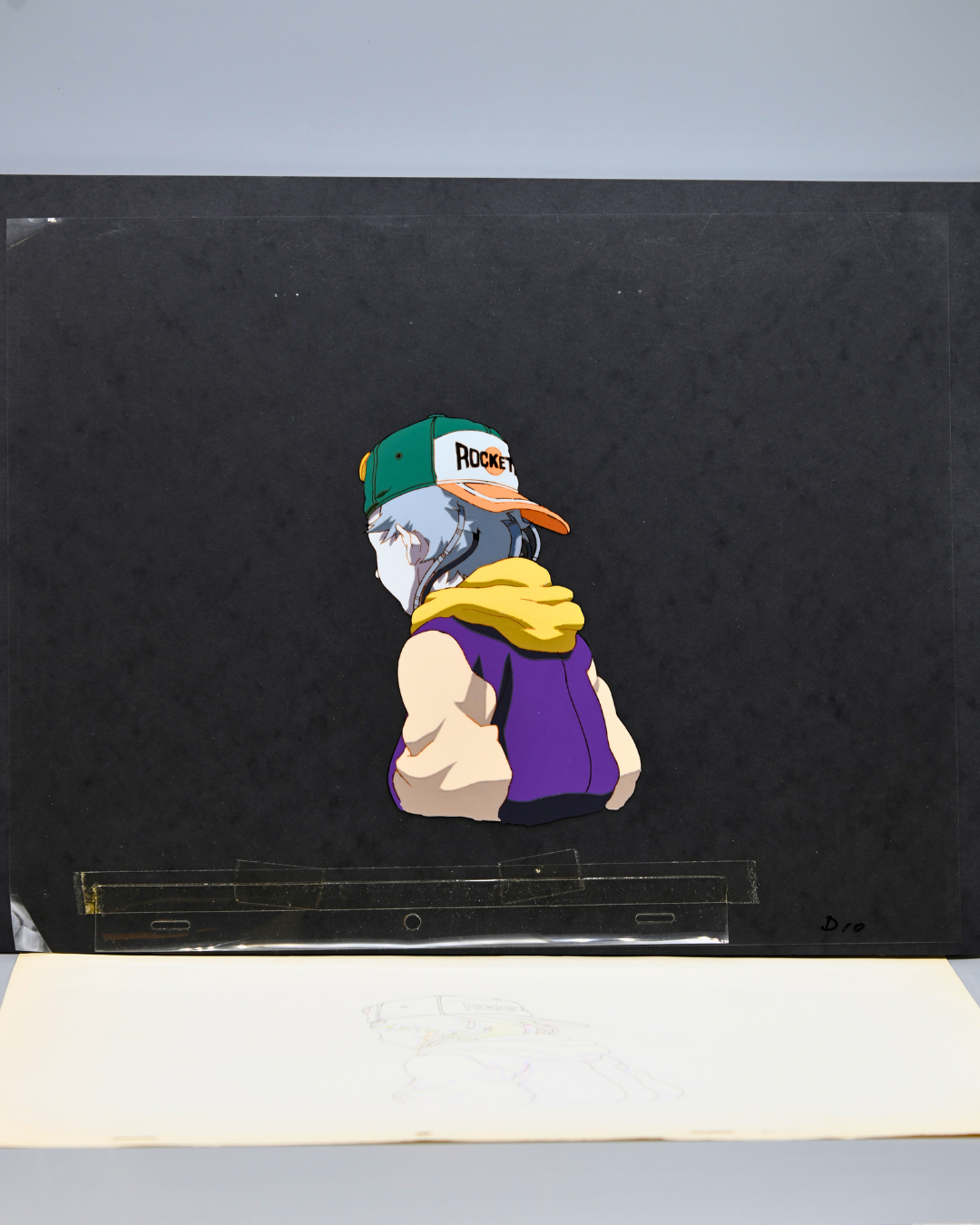 Spriggan 1998 original animation cel and corresponding douga view 1