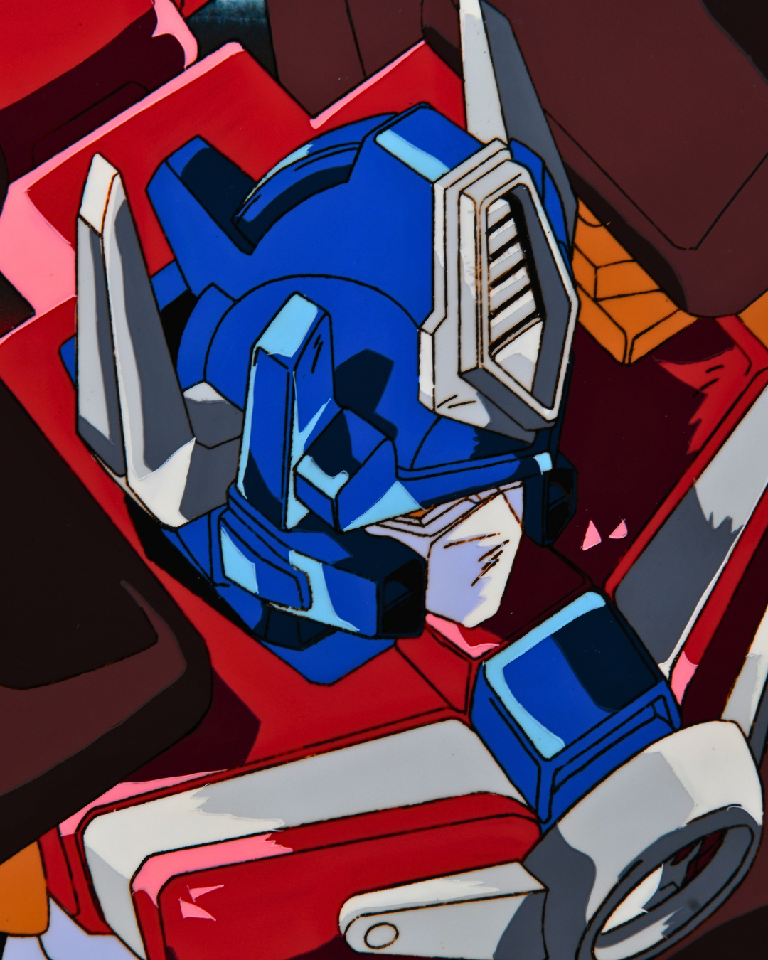 Big Convoy matching original douga and cel