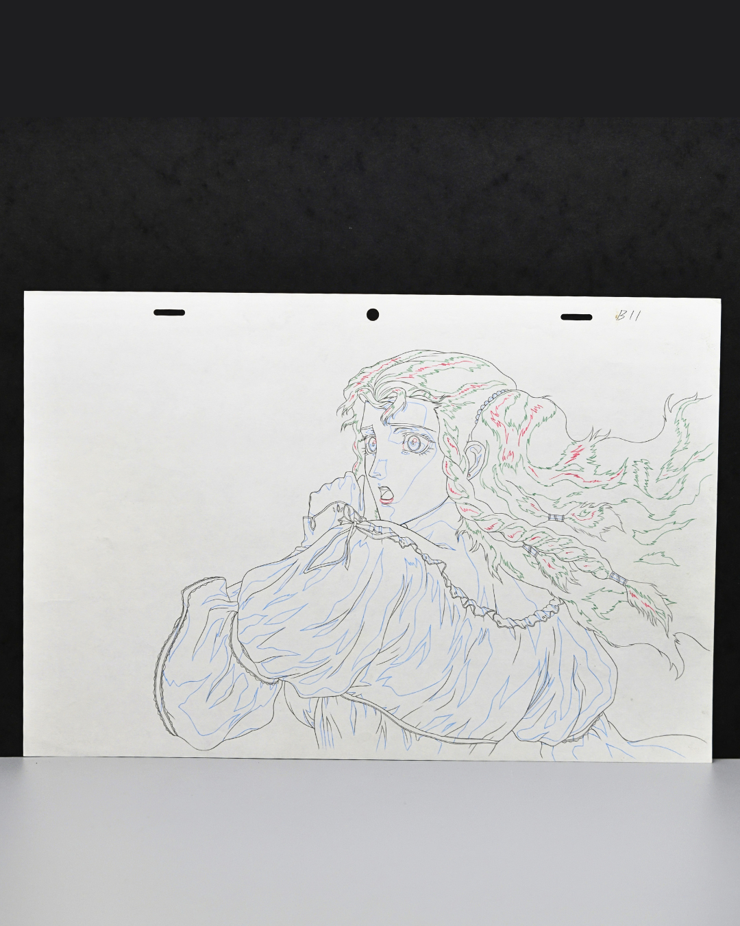 Charlotte Elbourne original production douga from Vampire Hunter D Bloodlust, full front view