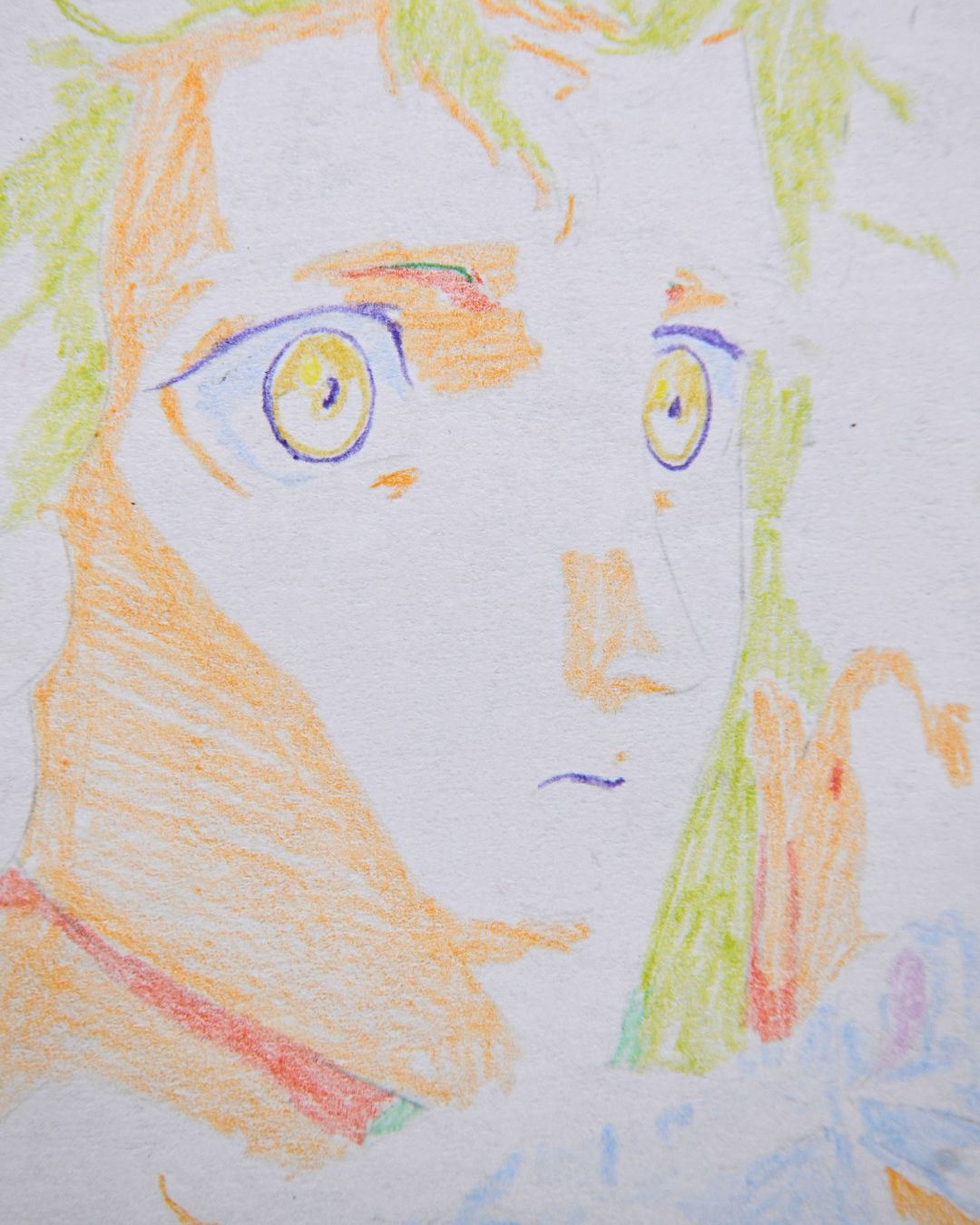 Charlotte Elbourne reverse-side face color study detail, Vampire Hunter D Bloodlust production drawing
