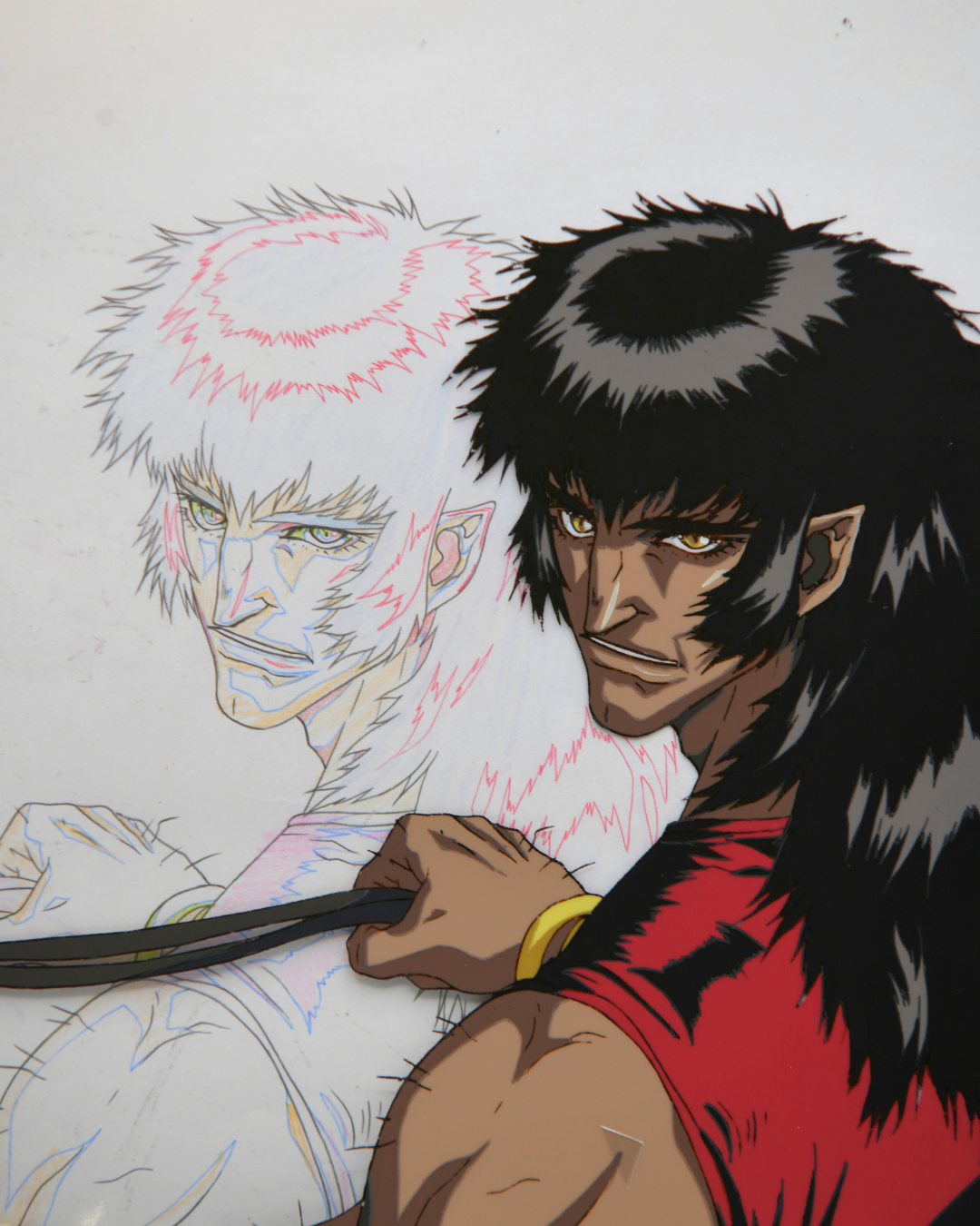Mashira original cel and production douga comparison, Vampire Hunter D Bloodlust